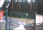 Автоматические откатные ворота, решетка