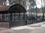 Автоматические откатные кованые ворота