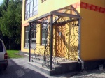 Кованый козырек