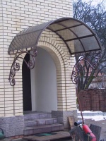 Кованый козырек